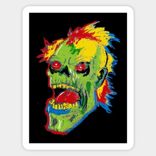 Crayon ZOMBIE Head Sticker